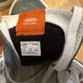 Vans Old Skool trainers in varsity canvas with blue suede Image 3