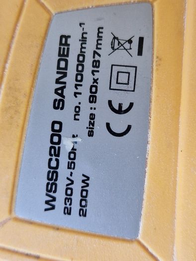 ROK Powertools Sander, Model WSSC200, in Hard Case, Excellent condition