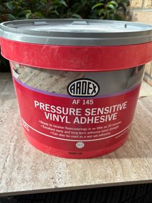 Ardex pressure sensitive vinyl adhesive