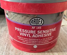Ardex pressure sensitive vinyl adhesive