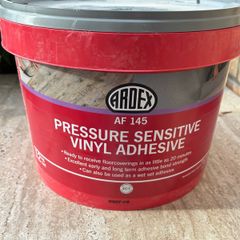 Ardex pressure sensitive vinyl adhesive