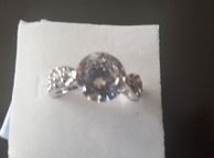 main image for ad 10KT White Gold Filled Solitaire Ring