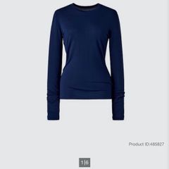 Uniqlo HEATTECH Extra Warm Cashmere Blend Crew Neck T-Shirt (Long Sleeve)