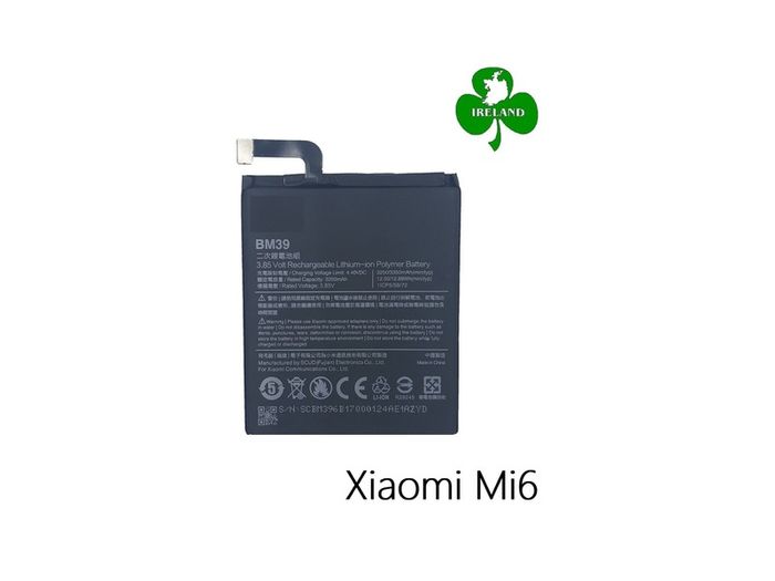 For Xiaomi Mi6 Battery 3350mAh MI 6 BM39 Battery Replacement New