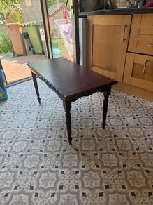 Vintage brown wooden side table