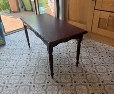 Vintage brown wooden side table