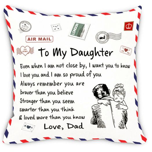 Express Love Cushion Cover To My Daughter from Dad