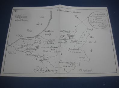 Replica Map Of The Parish Of Doonabrooke & Tannee - Barony Of Rathdowne