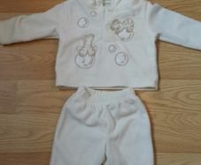 Neutral 0-3 months fleece baby set