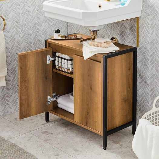 Undersink bathroom cabinet, wood