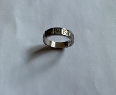 Palladium wedding ring
