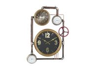 main image for ad Industrial Wall Clock with Valves and Decorative Pipes