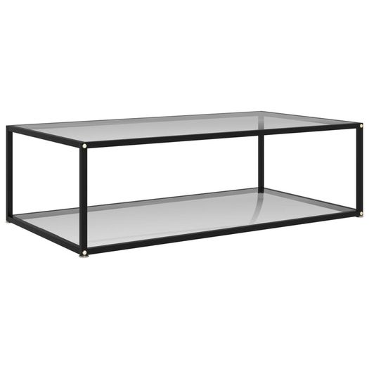 Tea Table Transparent 120x60x35 cm Tempered Glass
