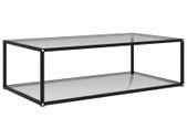 Tea Table Transparent 120x60x35 cm Tempered Glass