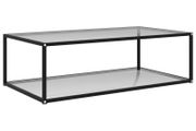 Tea Table Transparent 120x60x35 cm Tempered Glass