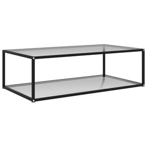 Tea Table Transparent 120x60x35 cm Tempered Glass