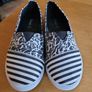 Black / Zebra colour slip on shoes size 6.5 Image 3