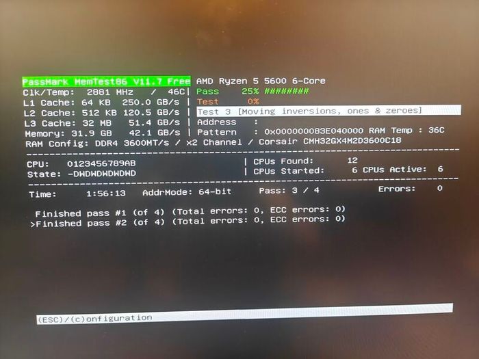32GB (2x16) ddr4 3600 MHz white RGB Ram