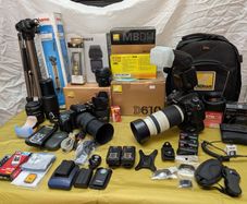 Nikon Pro Digital & 35mm Film Photography Kit - Nikon D610 & F50 + 4 Lenses & Studio Accessories