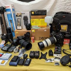 Nikon Pro Digital & 35mm Film Photography Kit - Nikon D610 & F50 + 4 Lenses & Studio Accessories