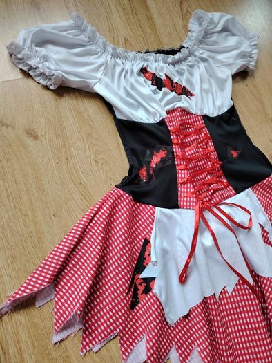 Red Riding Hood Dress + Cape Size 8-10