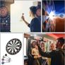 Steel Darts Set, Professional 23g Darts Tip with Non-Slip Stainless Steel Shaft, Poly Flights, PVC Shafts, Dart Sharpener, Rubber Rings, Flight Protecter, with Gift Box Image 7