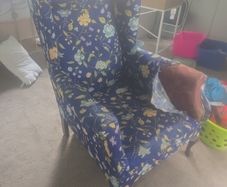 Wing back Queen Anne Antique Chair