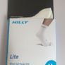 Hilly Unisex Running Socks Lightweight Anklet White & Grey Lite Zero Cushioning Size UK3-5.5 CAN POST Image 2