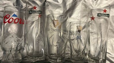Guinness coors Heineken Murphy's beer pint glass
