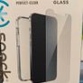 Speck Apple iPhone 13,14 & 15 Presidio Perfect Clear Case Clear + Screen Protector Tempered Glass. Image 3