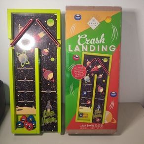 Classic Vintage The Games Club Crash Landing Wood Tabletop Skill Pushing Game 2016 approx 34 cms