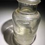 Old clear small glass jar Image 7