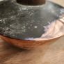 Victorian copper lamp on bun feet with chimney Image 5