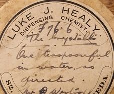 Antique Irish Chemist's Ointment Pots with Original Cardboard Packaging. Drogheda.
