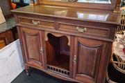 Antique Sideboard Base Walnut Dresser Base