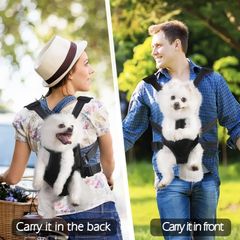 Hands Free Adjustable Dog Backpack Carriers  sizes S, M, L