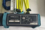 2 camping chairs 1 camping table and 1 power cord extension 5M for camping plug.