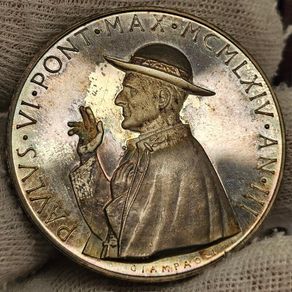Vatican 1964 Silver Proof Medal 40 Grams .986 Silver in Original Holder with COA