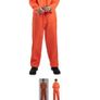 Prisoner Costume with handcuffs and fake tattoos Image 4
