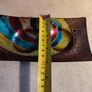 Studio Art Glass Hand Painted Multi-Color Double Tea Light Votive Candle Holder Image 3