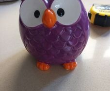 Large Owl Ceramic  Money Box.