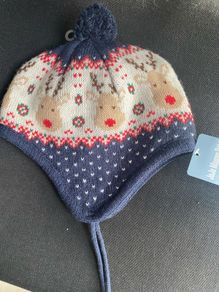 kids hat 3-6 years Reindeer navy Jojo Mamam Bebe BMWT