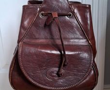 Vintage Leather Satchel/Bucket Bag
