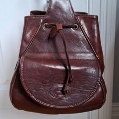 Vintage Leather Satchel/Bucket Bag