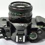 Canon AE-1 Program Black 35mm SLR Film Camera with  a fast Canon FD 50mm f1. 8  FDn Recently FULLY SERVICED Image 6