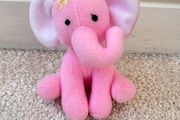 Battat Pink Elephant Plush approx. 10 cm. Used Please see photos