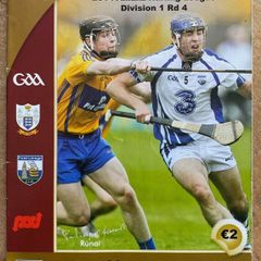2014 Clare v Waterford - GAA Allianz Hurling League Programme