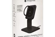 Mophie Wireless Qi Charging Stand 15W snap+ with 15W UK USB C Plug - Black, New