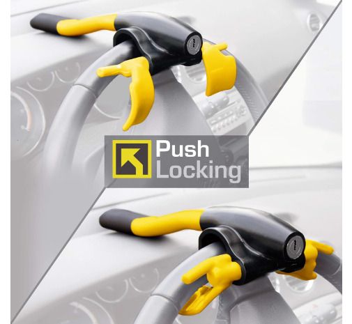 Blokauto Car Steering Wheel Dashboard Anti-Theft Bar, Universal