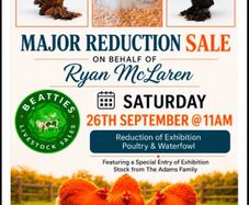Major Reduction Sale on Behalf of Ryan McLaren